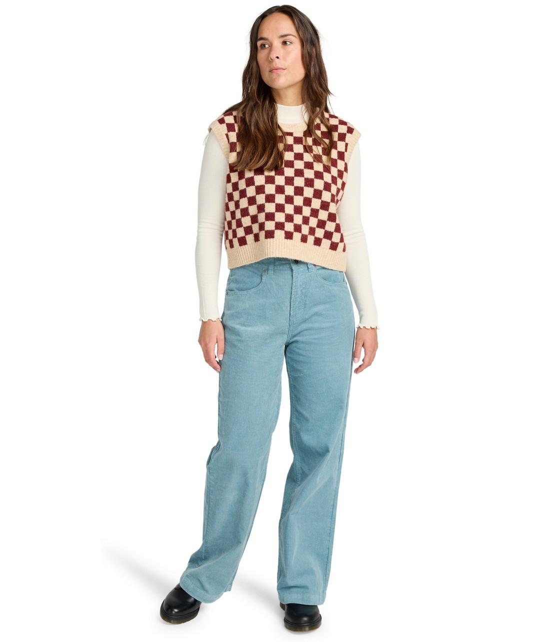 Chaleco Rvca Check In Sweater Mujer