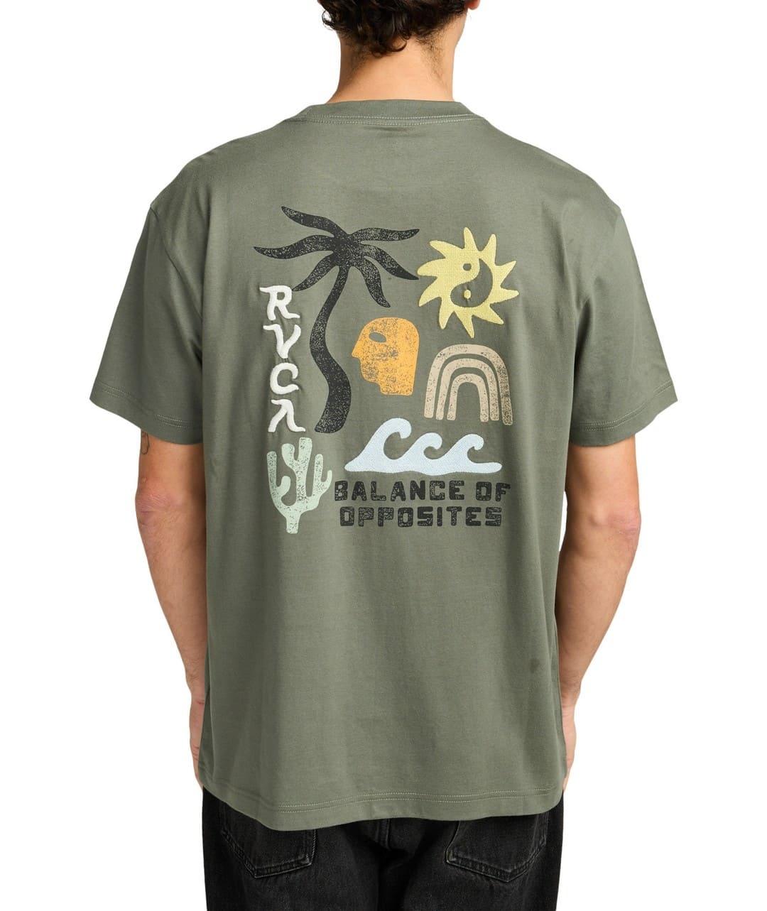 Camiseta Rvca Deep Think Hombre