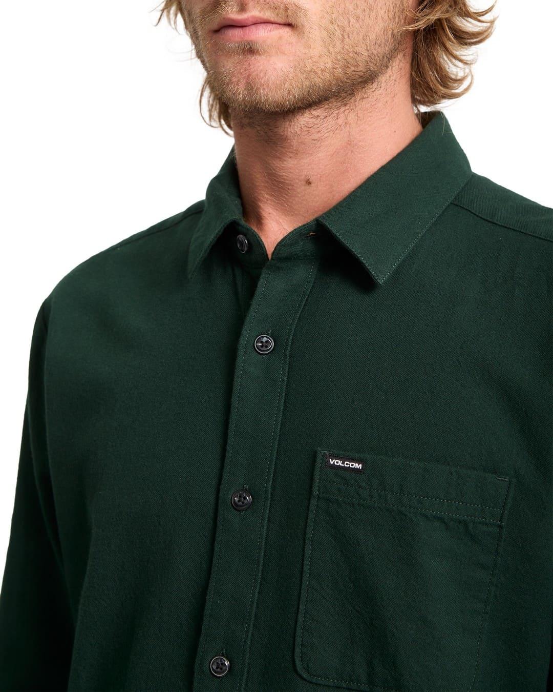 Camisa Volcom Caden Solid Ls Hombre