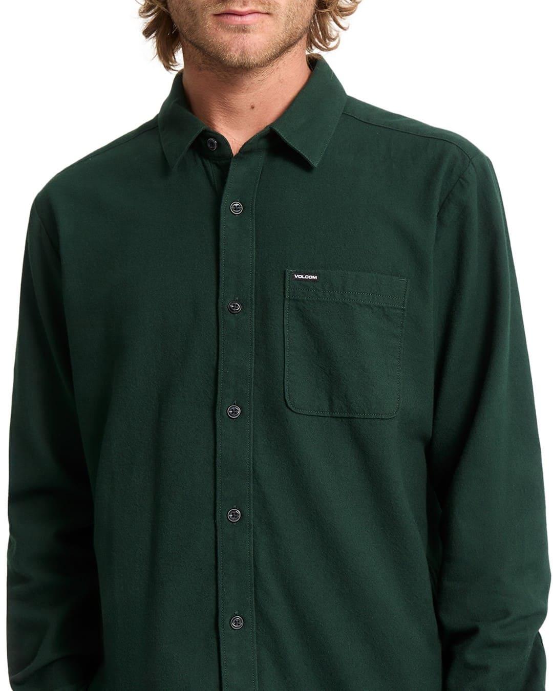 Camisa Volcom Caden Solid Ls Hombre