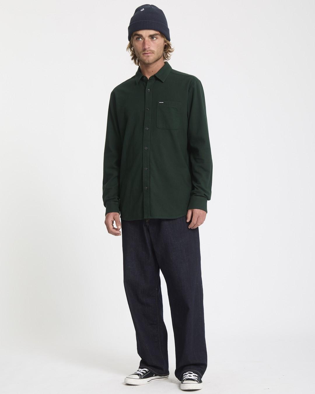 Camisa Volcom Caden Solid Ls Hombre