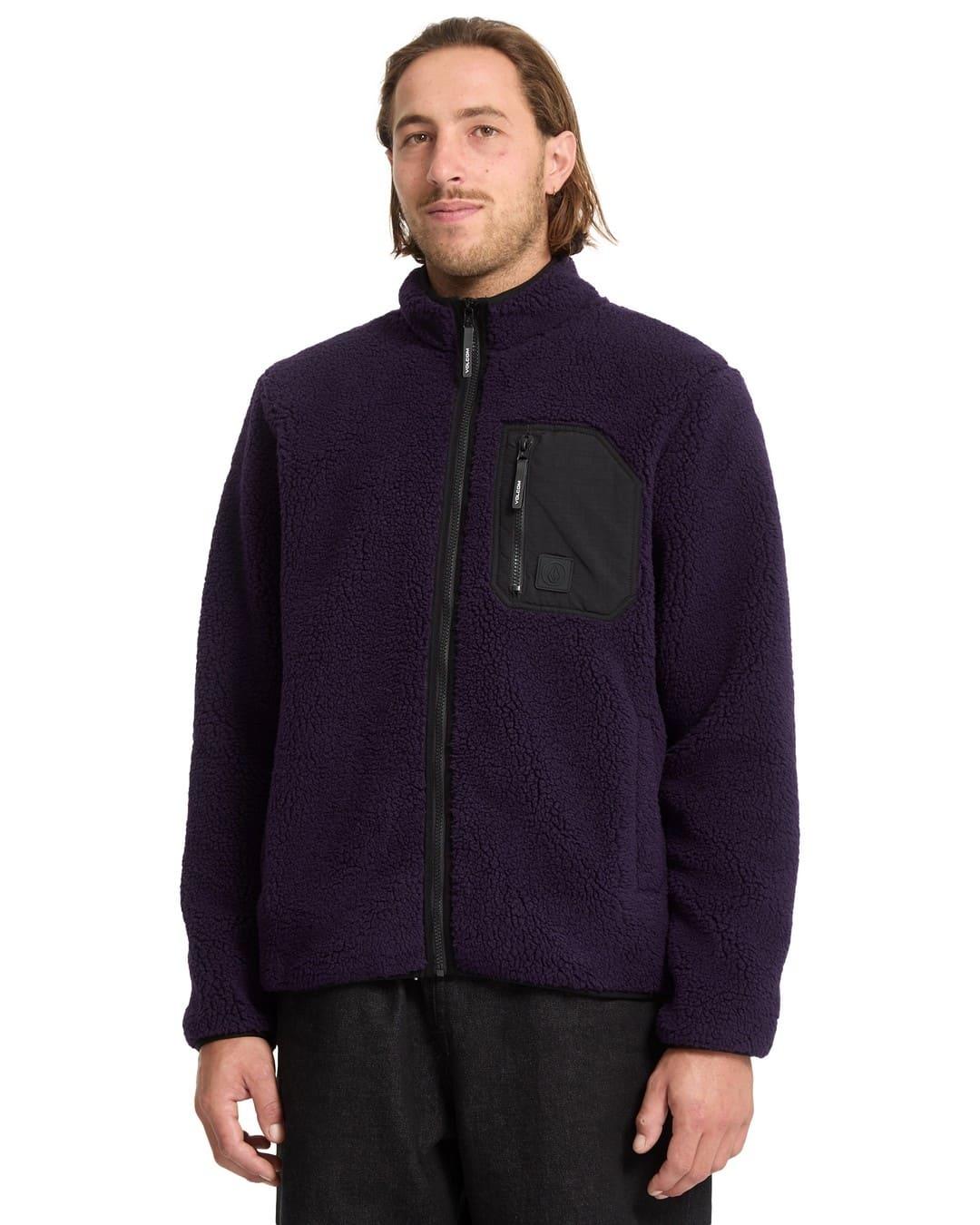 Chaqueta Volcom Muzzer Fuzzar Zip Hombre