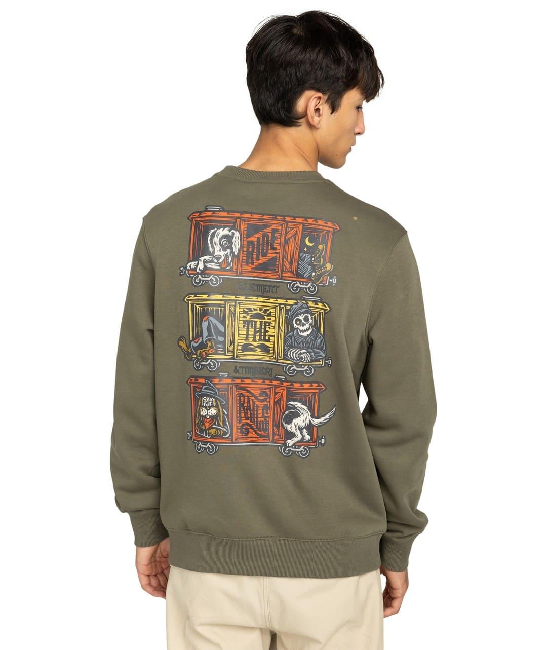 Sudadera Element Timber Boxcar Cr Hombre