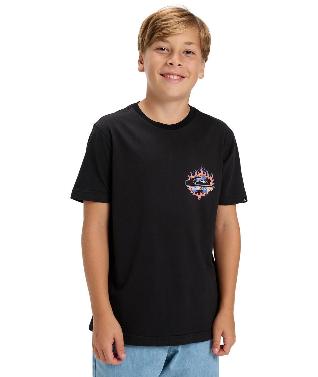 Camiseta Quicksilver Ev In Flames Ss Niño
