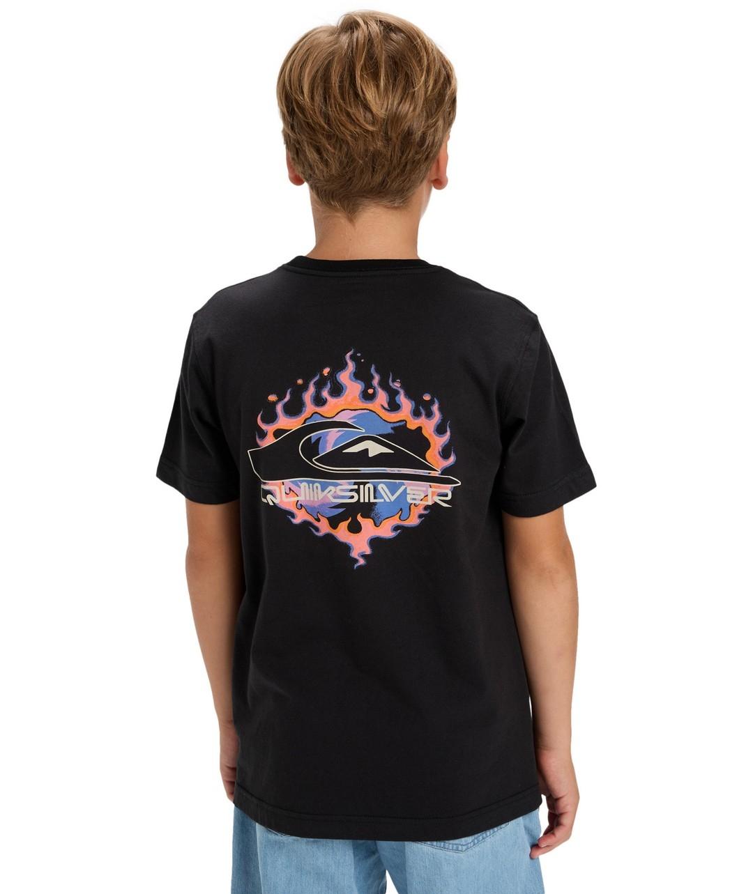 Camiseta Quicksilver Ev In Flames Ss Niño