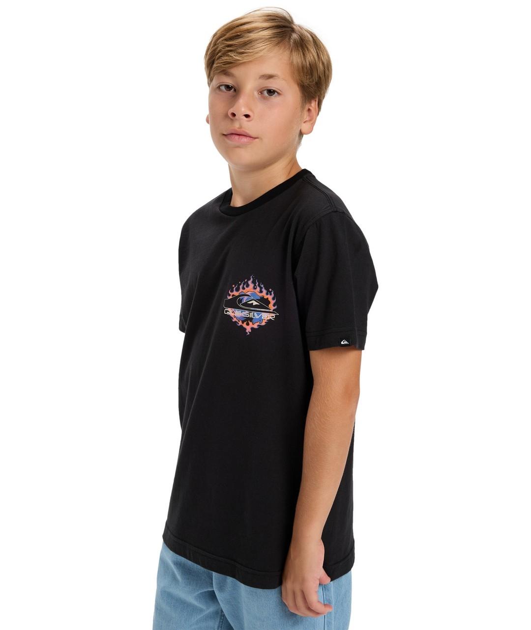 Camiseta Quicksilver Ev In Flames Ss Niño