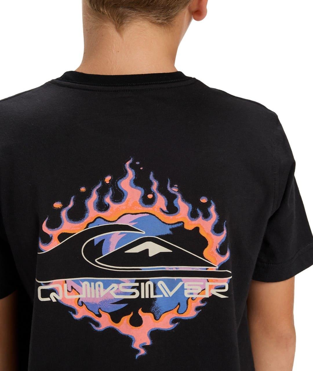 Camiseta Quicksilver Ev In Flames Ss Niño