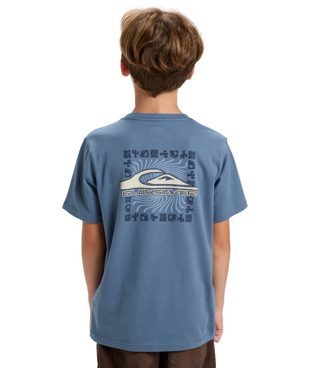 Camiseta Quicksilver Evo Border Line Ss Niño