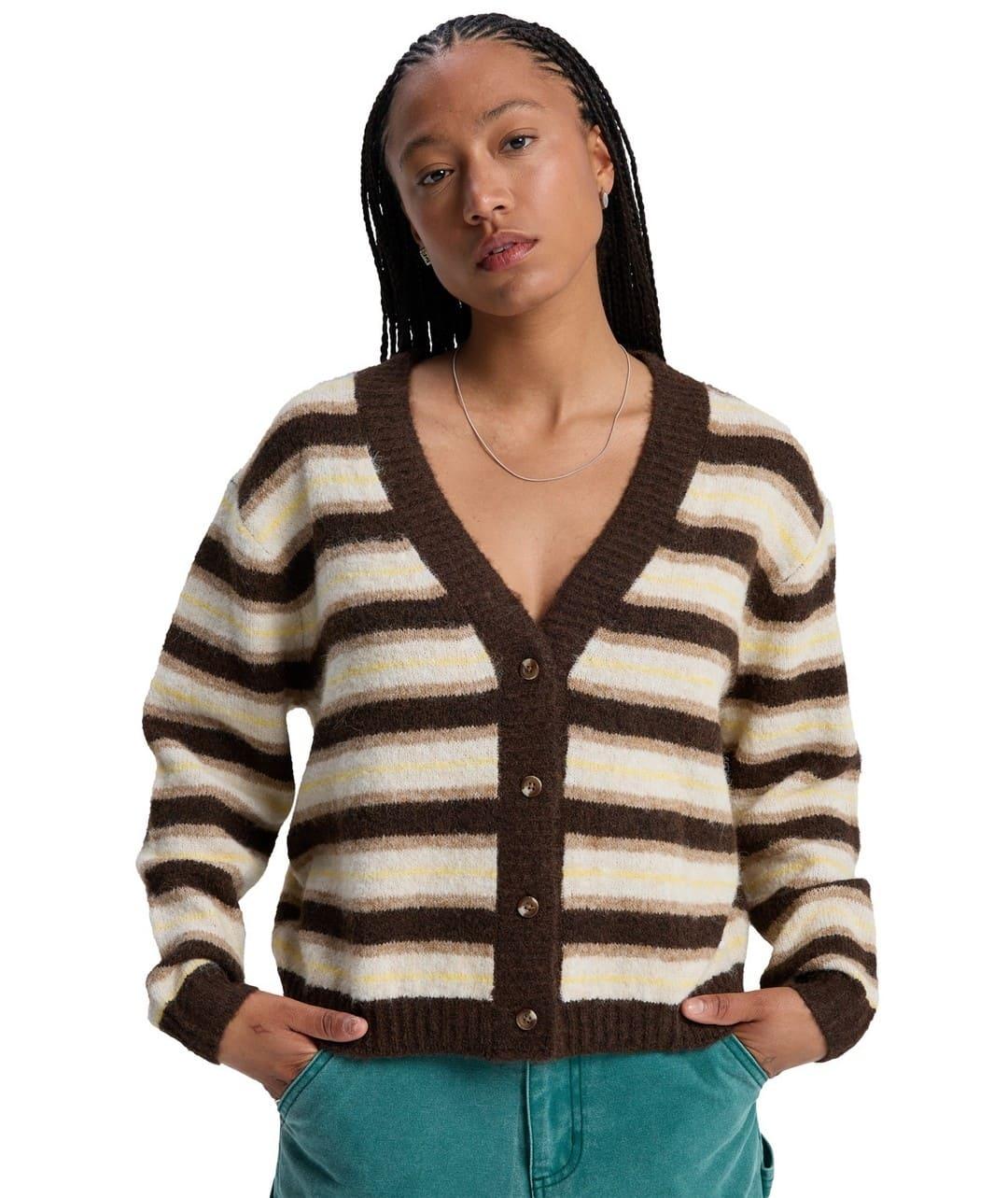 Jersey Quicksilver Bukit  Cardigan Mujer