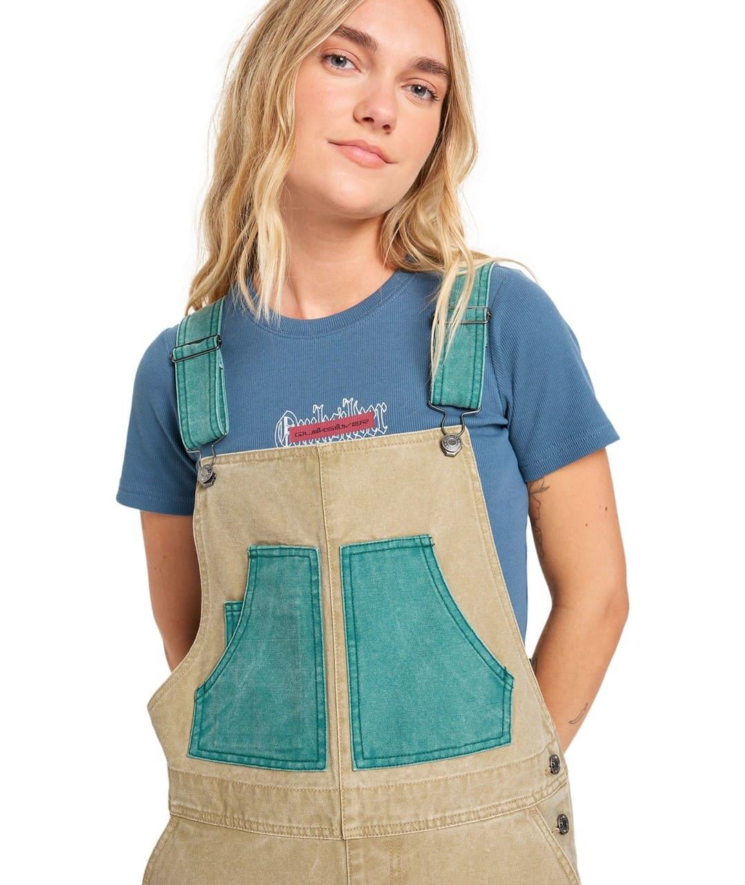 Peto Quicksilver Sand Dungaree Mujer