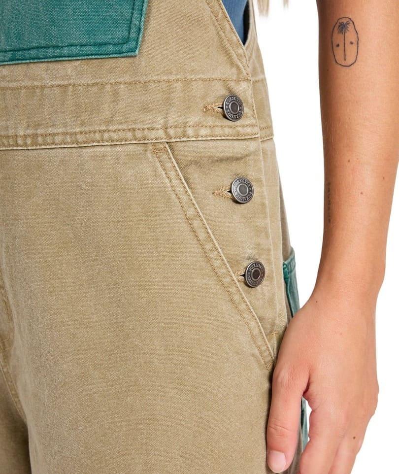 Peto Quicksilver Sand Dungaree Mujer