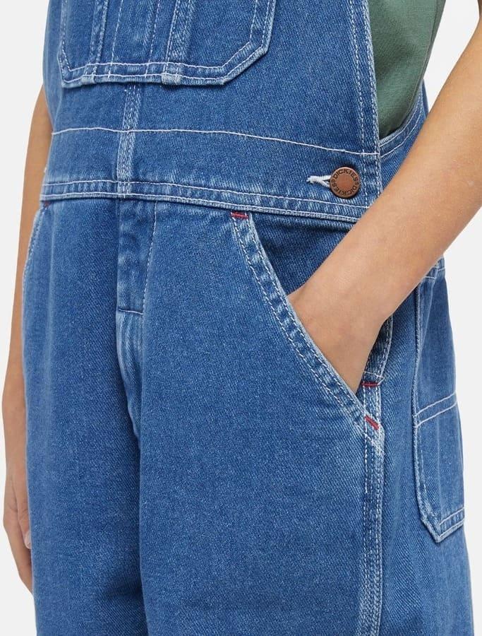 Peto Dickies Denim Bib Indigo Blue Niño