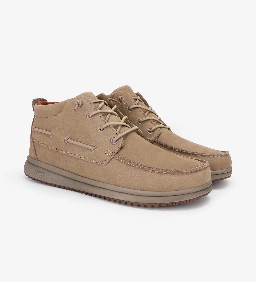 Botas Walk In Pitas Timor Leather Beige Hombre