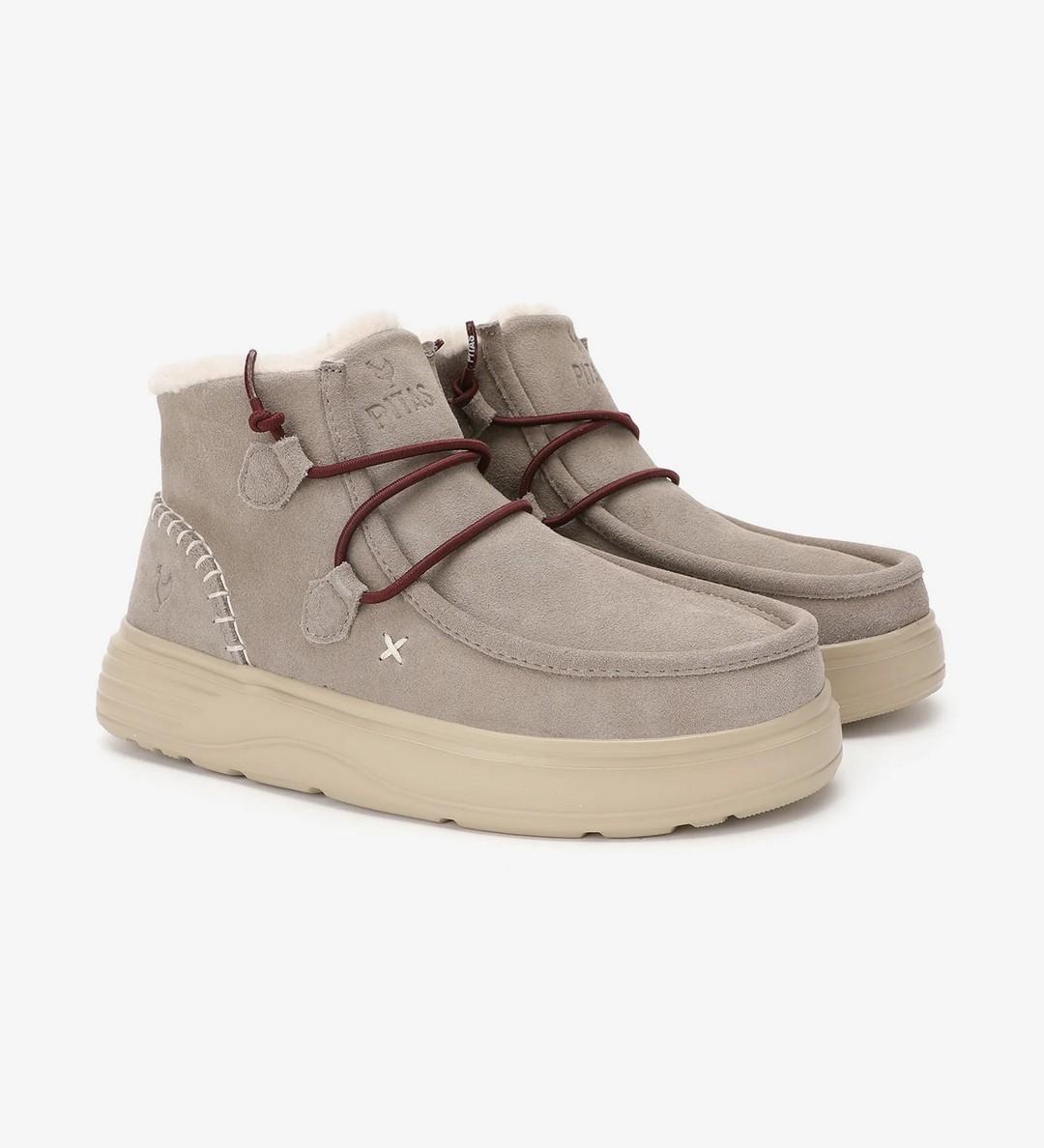 Botas Walk In Pitas Sydney Beige Mujer