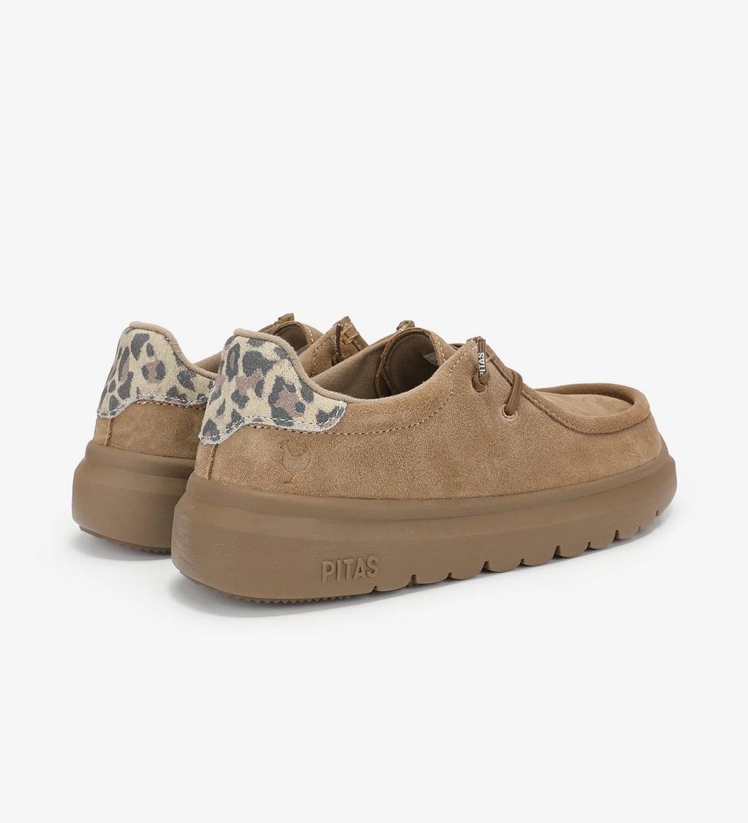 Zapatos Walk In Pitas Lyon Camel Mujer
