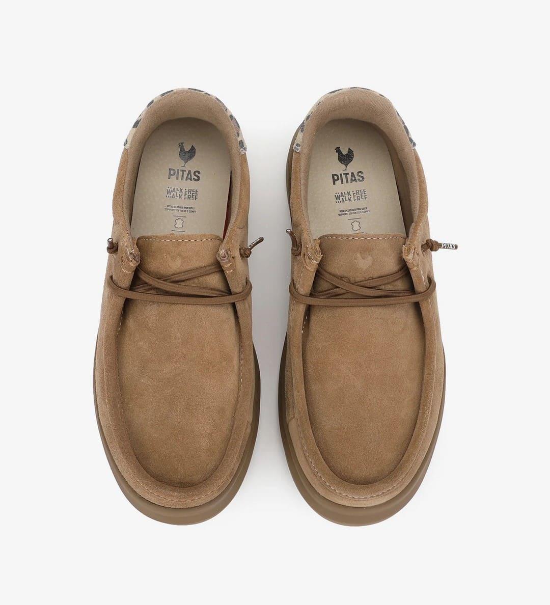 Zapatos Walk In Pitas Lyon Camel Mujer